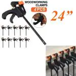 MAF Quick BAR CLAMP 600MM 24INCH (PACK OF 4) FOR WOODWORKING & DIY PROJECTS (MALFAH ENTERPRISES)