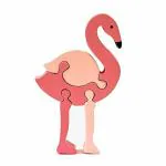 Smartcraft Wooden Animal Puzzle | Flamingo Puzzle | Learning be a Fun Activity for Your Kids