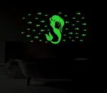 DreamKraft Green Vinyl Glow In The Dark Decorative Radium Sticker 49x27 cm