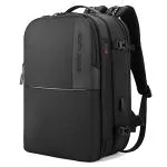 WALKENT Wick 4-in-1 Detachable 17 inches Laptop Bag (Arctic Hunter, Black) Anti-Theft, Waterproof, External USB for Men & Women