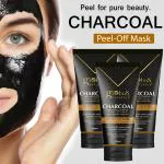 Globus Naturals Charcoal Peel Off Mask for Women, Charcoal Face Mask for Glowing Skin, Set of 3, 100g