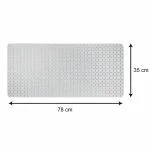 Black gold The Finer Touch White Pvc Anti Skid, Anti Slip Mat 78X35 cm - Pack Of 2