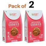 Ancient Roots Oats & Seeds Cookies - 150g x Pack of 2 / Biscuits (16-18 Pcs) / For Healthy Snacks / Best Paired with Tea & Coffee / No Wheat / No Maida / No Sugar / No Palm Oil / 100% Butter & Jaggery Cookies / Healthy Breakfast Cookies / Vacuum Pack