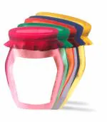 DailySo 1 kg Grams Plastic Transparent Jar Shape Pouches Pack of 10 Pcs Available in Multicolor