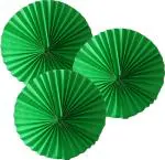 My Party Suppliers 3D Paper Fan Decoration Neon Green (pack of 3)