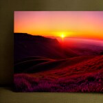 Love Creation A4 Size poster print for creative wall art- purple-haze-7833( Sticker)