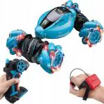 KTRS ENTERPRISE Remote Control 2.4ghz Remote Control gesture control car Watch-controlled double sided drifting stunt twisting climbing stunt car Stunt Drift Car Radio Control Toys For Boys rc car- (SINGLE PIECE MULTICOLOR)