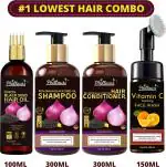 Phillauri Hair Care Kit, Hair Oil, Shampoo, Conditioner And Facewash Combo Kit For Men, Women (Pack Of 4)
