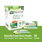 Steviocal Free of Sugar Natural Stevia Sweetener- Pack of 50 Sachets