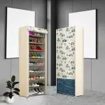 Shoes Rack for Home with Cover, Closed Shoe Rack for Home 9 Layer Shoes Stand