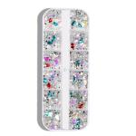 Maycreate Nail Art Rhinestones Kit Colorful Geometry Shape Flatback Round Bead - Azxo2-15Nfybc