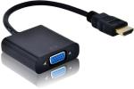 Terabyte Black Tv-Out Cable Hdmi To Vga Adapter Cable Hdmi Male To Vga Female Video Converter Adapter Cable