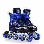 Cuberspeed Inline Skates, Adjustable Inline Roller Skates for Boys Kids & Girls, 7 to 14 Years Unisex Outdoor Skating Shoes Roller Blades with Led Flash Lights Featuring Wheels for Skating