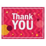 Festiko Thank You Cards, Party Items, Birthday, Anniversary, Wedding Return Gifts, Gift Accessories (Dark Pink 15 Pcs)