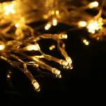 LTETTES Warm White 3 AA Battery Powered PVC Wire LED String Light with Function Button 5m and 50 Lights