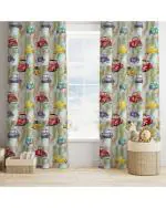 Anteria White Solid Polyester Single Door Curtain (122x214cm) Pack of 1