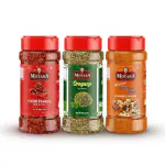 MOTABA Pizza Seasoning Combo Italian Mixed Herbs- 70 Gms, Oregano- 50 Gms, Chilli Flakes- 50 Gms Shaker Jar (50 gms 2 Bottles, 70 gms 1 Bottle)