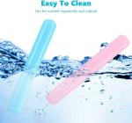 CABTY Pack Of 4 Toothbrush Cover -Travel Toothbrush Case Holder, Breathable Portable Toothbrush Container, Clear Toothbrush Holder for Home Trip Camping for Traveling case for Kids and Adult Toothbrush Covers(4pcs)
