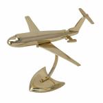 Kalarambh Brass Aeroplane For Home Office Handicraft Art -9 x 9.5 x 8 Inch (L x W x H)