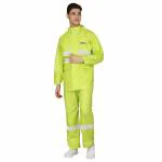 THE CLOWNFISH Rain Coat for Men Waterproof Bike with Hood Raincoat Men. Set of Top and Bottom Packed in a Storage Bag Indus Pro Series Green