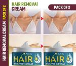 KURAIY Hair Removal Cream Painless Hair Remover For Armpit Legs and Arms Skin Care Body Care Pack Of 2
