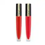 Pink Line Matte Velvet Texture Waterproof Lipsticks Set for Women, Girls (Rufousc, Carmine) pack of 2