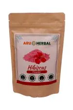 Aru Herbal Hibiscus Powder for Hair Growth, Face, and Skin - 175 Grams | Natural Hibiscus Flower Powder | Ideal for Hair Packs, Hair Oil, Face Packs