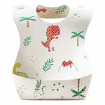 LuvLap White Polyethylene Disposable Baby Bibs (Pack of 30)