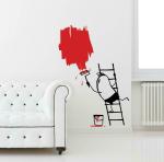 LANSTICK Multicolor Joy of Painting the Home by Own Self Adhesive Wall Sticker