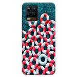 MobiEra Realme 8 Pro Light Blue Allure Design Plastic Hard Case Cover