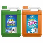MBK Washing machine liquid detergent top load and front load With New Fresh Multi Fragrance Liquid Detergent Pack Of 2 (5+5 Ltr)