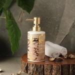 The Decor Mart Chestnut Spider Web Soap DIspenser (7x8x18 cms)