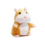 Honeybun Mimicry Pet Talking Hamster Repeats What You Say Plush Animal Toy Electronic Hamster Mouse Soft Toy for Boy and Girl