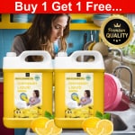 BLISS & BLUSH Dishwash Liquid Yellow 10 Liter Combo pack of 2| Organic Dishwash Liquid Gel| Biodegradable| Non Toxic