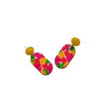 Reverie Handmade Jewelry Resin Handcrafted Floral Capsule Design Earring Set for Women and Girls (Multicolor)