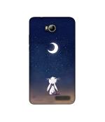 Casotec Moon Bunny Design Printed Silicon Soft TPU Back Case Cover for Micromax Canvas Juice 4 Q382