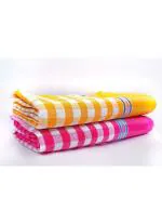 Gotla Textiles Gadwal Handloom Cotton Bathing Towels for Men & Women 150 x 75 cm (pack of 2)