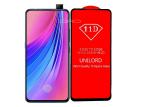 UNILORD Vivo V15 Pro Black Anti-Shatter and Anti-Fingerprint 11D Edge to Edge Tempered Glass Screen Protector