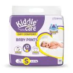 Kiddle Care Advanced Soft Baby Pants Diaper, Small (S) Size, 78 Count, Leak Proof, Up To 12 Hours Protection, Wetness Indicator, Pack Of 1, Up To 7 Kg