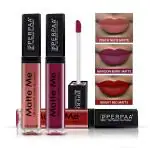 Perpaa Maroon Berry, Beach Nude, Bright Red Lipstick (Pack Of 3)
