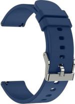 JOBINKA Silicon Metal Buckle Strap Compatible with Fitbit Versa/Versa Lite/Versa 2/Versa SE Smart Watch Strap (Blue)
