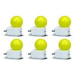 Philips Joy Vision-Plug N Play Coral Rush 0.5W Led Bulb - Yellow, Pack Of 6