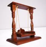 Happy Decor Premium Wooden Laddu Gopal Jhula, Shri Krishna Jhula (No. - 0 to 4)