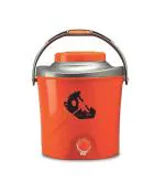 Milton Kool Stallion 5 Insulated Plastic Water Jug, 1 Piece, 4.7 litres, Orange | Food Grade | Easy to Carry | BPA Free | Ideal for Travel | Picnic | Homes | Office | Shops | Clinics