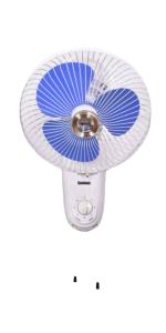 Santosh Wall Fan 9 Inch 225 mm Energy Saving 3 Blade Wall Fan (Blue Blade, Pack of 1)