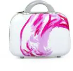 POLO CLASS Pink and White Polycarbonate Vanity Bag - 20 cm