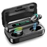 BBOSS F9 TWS Earbuds 13mm HD Dynamic Driver, Touch Controls Bluetooth Headset Wireless in Ear Earbuds with mic Dynamic Driver, Immersive Audio, Touch Control (F9 Pro)
