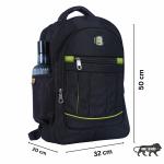 NEEL BAG BLACK GREEN BACK PACK 45 LTR