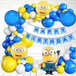 Presents Minion theme Birthday Decoration Combo / Kit / Pack / Set Perfect Combination To Make your Occasion Memorable For Life Time (Set of 68)
