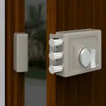 Plantex Heavy Duty Trio Lock with Key & Knob for Main Door/Suitable for Double and Single Door for Home,Office,Hotel (Matt)
